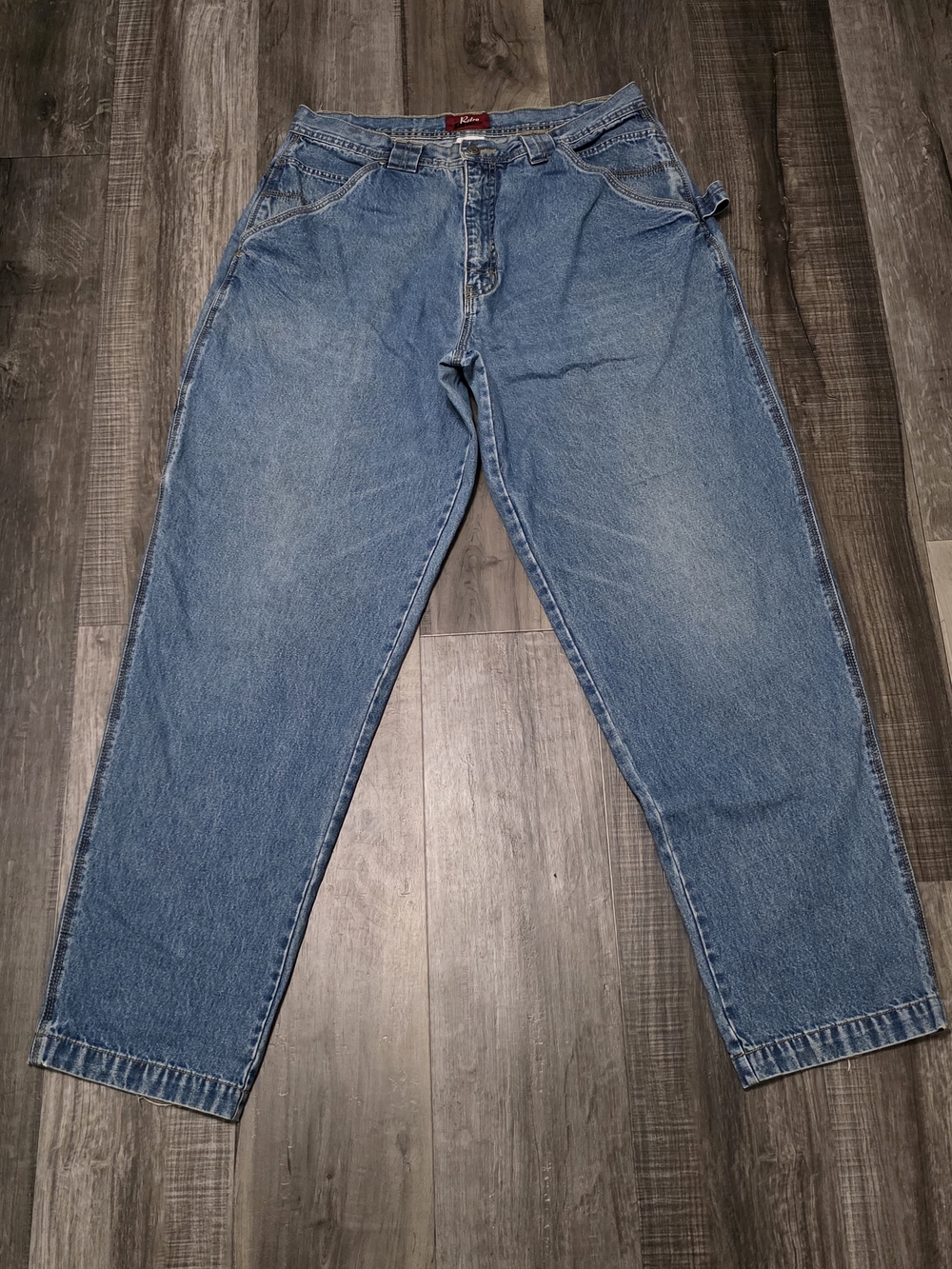 Vintage Retro Blues Men's Carpenter Jeans